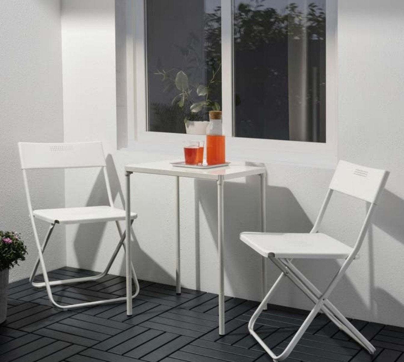 Ikea terras tafel met 2 klapstoelen FEJAN, Ophalen