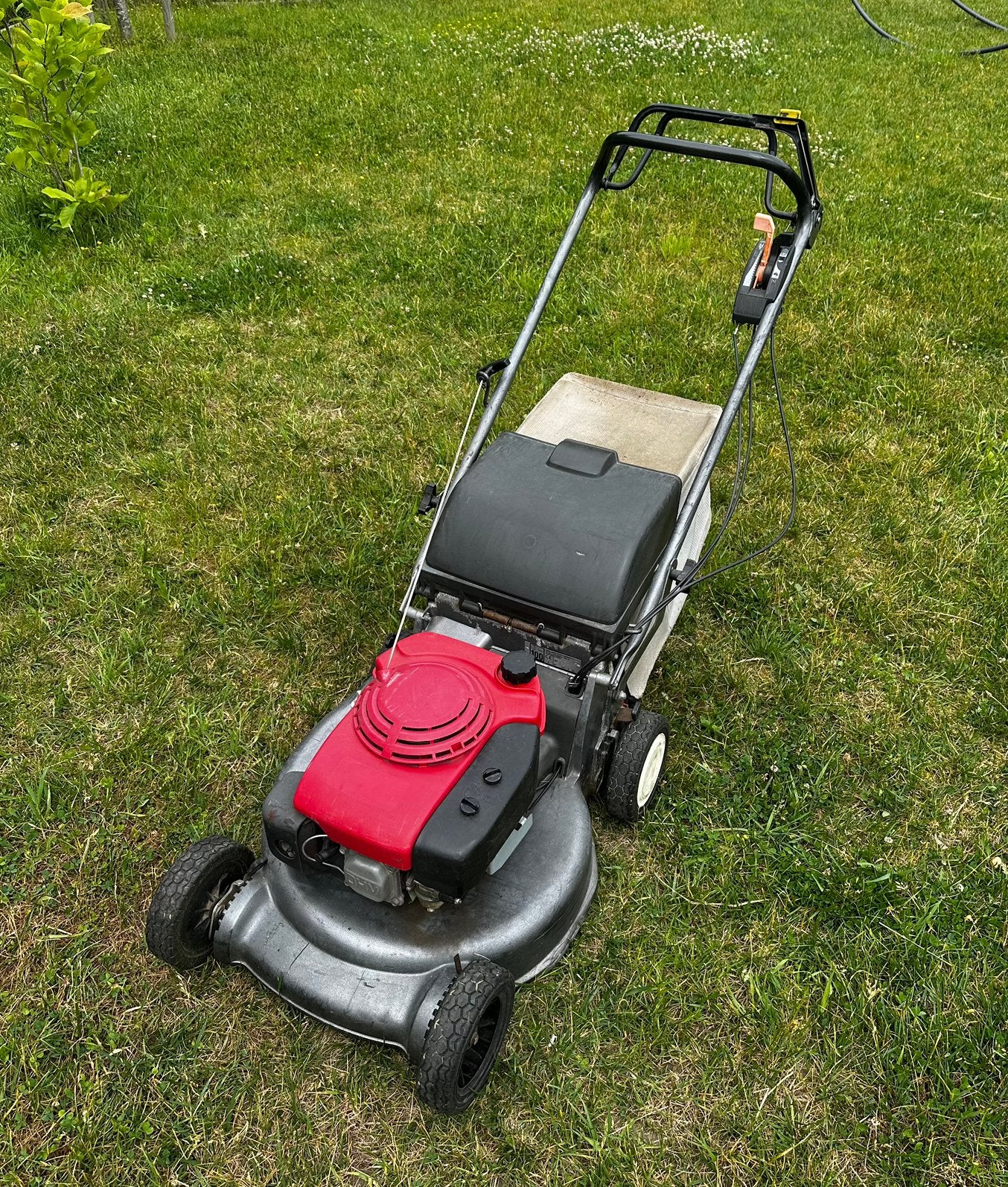 Honda grasmaaier HRD536, Tuin en Terras, Ophalen, Gebruikt, Benzine-grasmaaier