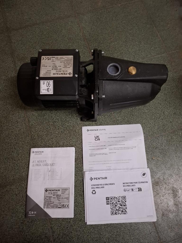 Pomp Pentair jet 1000 m, Tuin en Terras, Waterpompen, Ophalen, Nieuw, Elektrisch