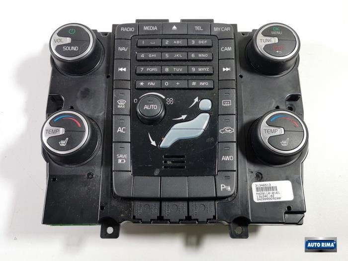 Panneau de commandes chauffage d'un Volvo V60, -, 3 mois de garantie, -, -