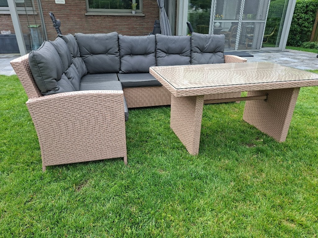 Lounge, Tuin en Terras, Tuinsets en Loungesets, Ophalen, 6 zitplaatsen, Zo goed als nieuw, Wicker