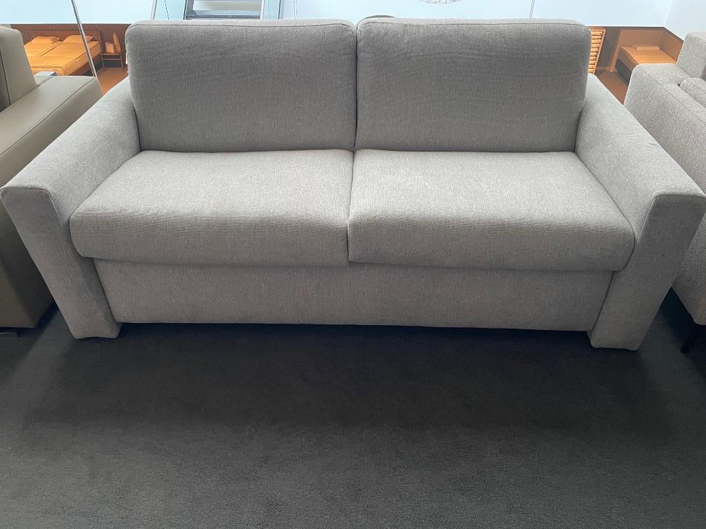 NIEUW - Slaapzetel Piu Sofabed Dante 140cm x 200cm, Huis en Inrichting, 200 cm, Grijs, Nieuw, Tweepersoons