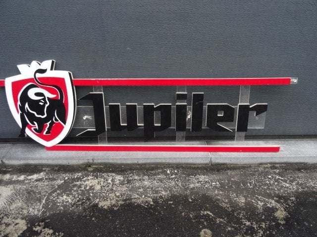 Ancienne publicité bière : JUPILER – en PVC rigide, Collections, Enlèvement, Jupiler