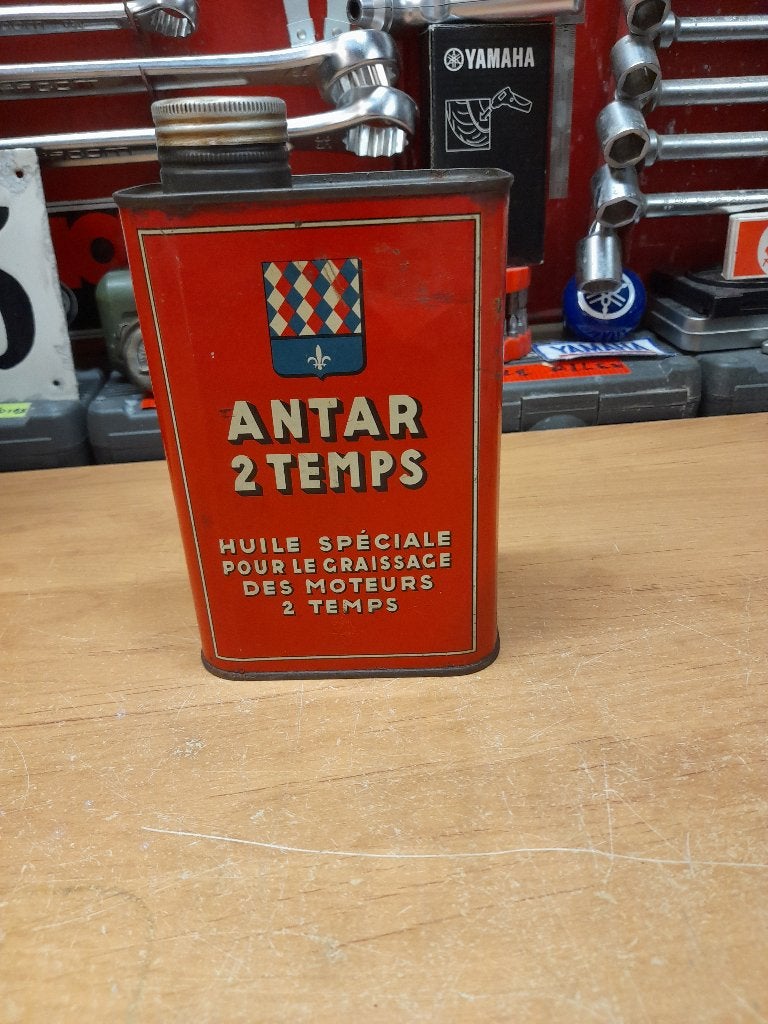 ancien bidon huile vide antar 2 temps moto 2t, Envoi, Utilisé, Autres types