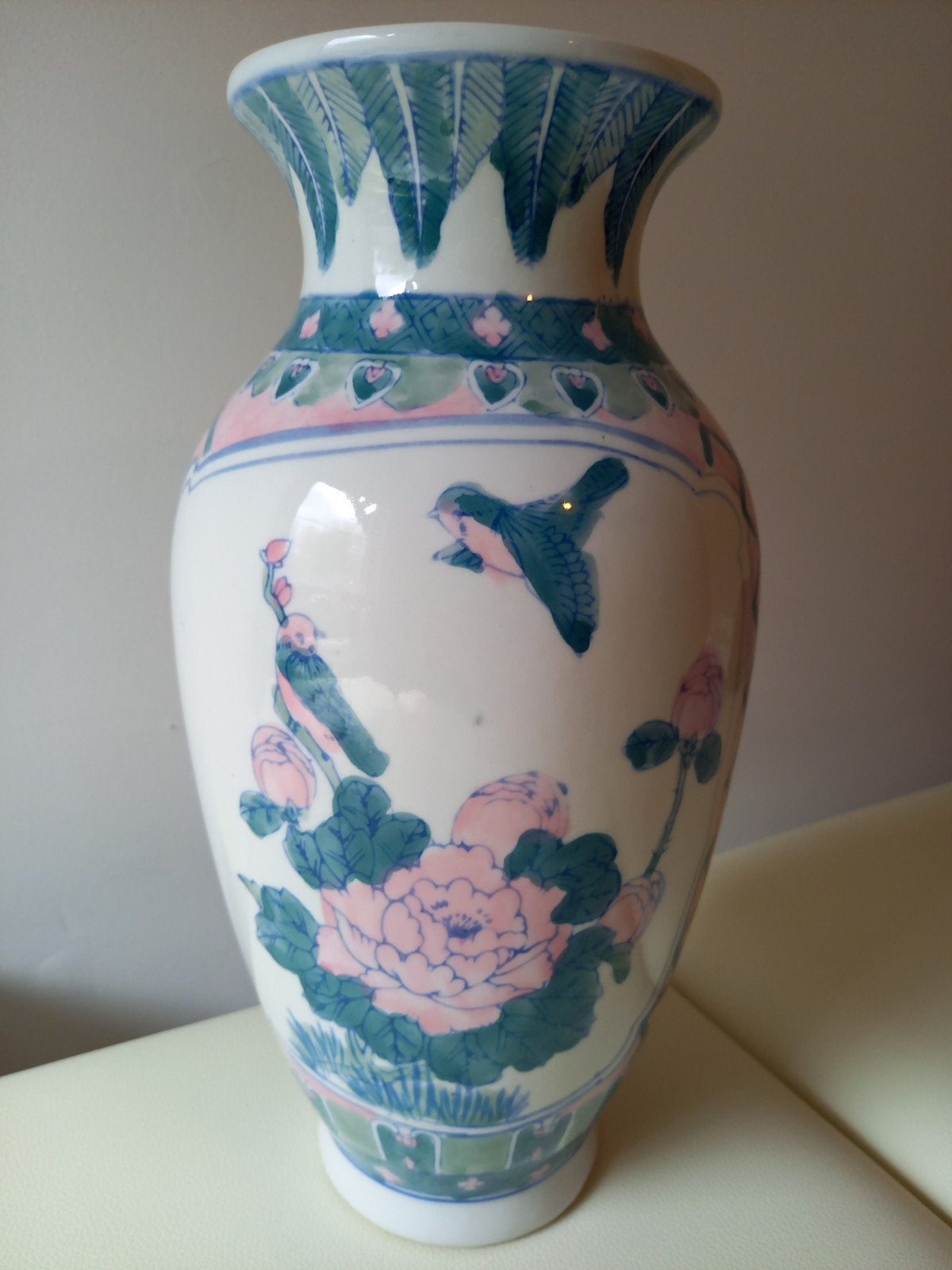 Prachtige Vintage Chinese Porseleinen Vaas, Ophalen