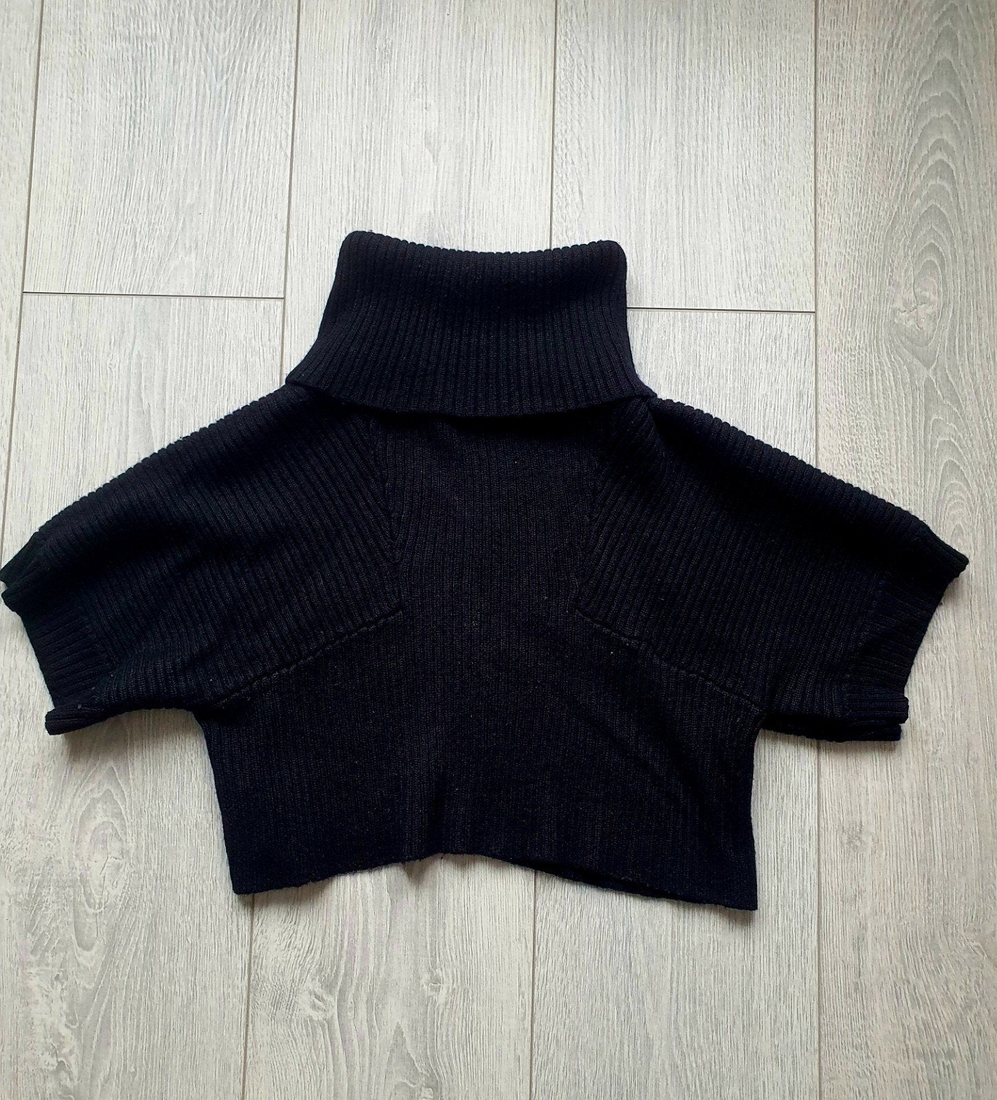 demi-pull col roulé manche courte, Vêtements | Femmes, Sans manches, Taille 36 (S), Porté, Noir