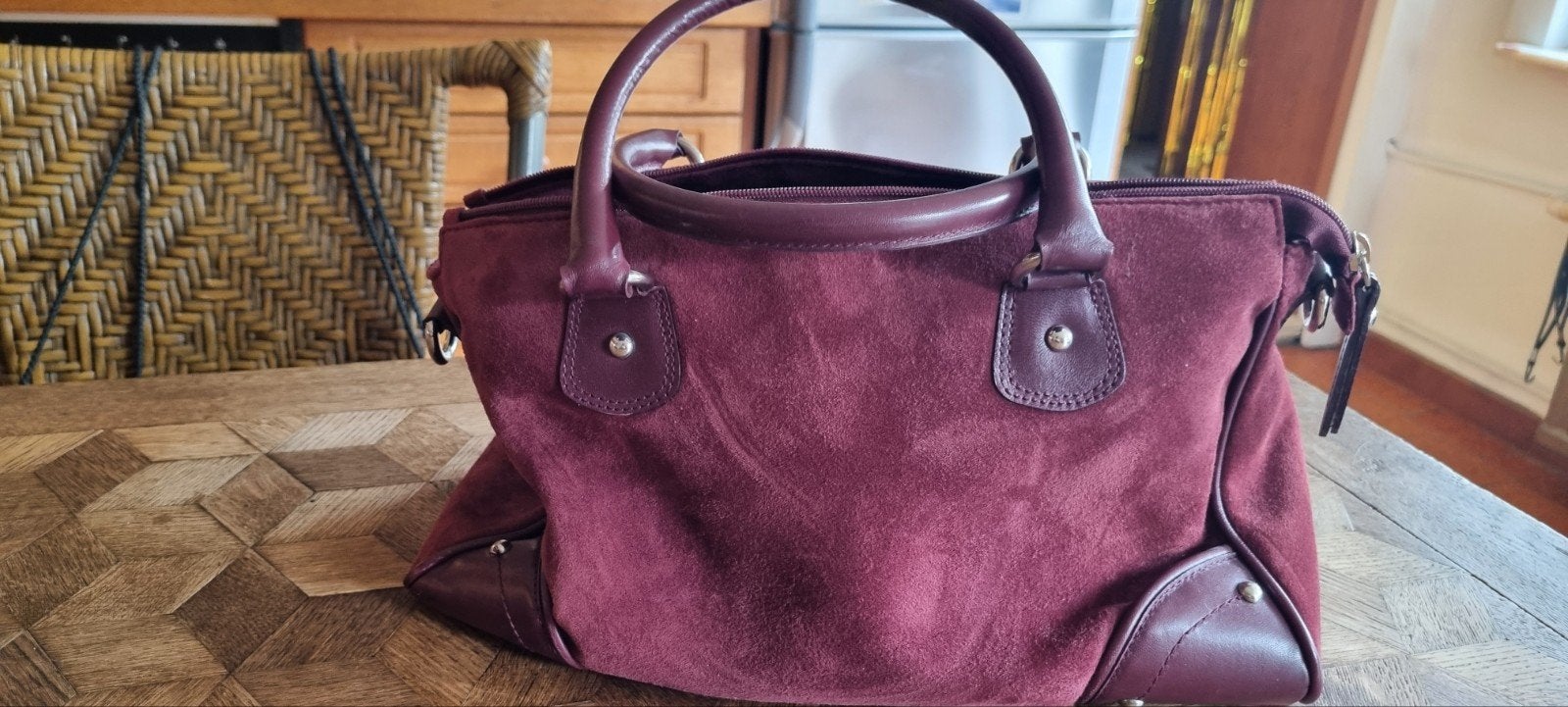 bordeau handtas, Handtassen en Accessoires, Ophalen, Zo goed als nieuw, Overige kleuren, Handtas