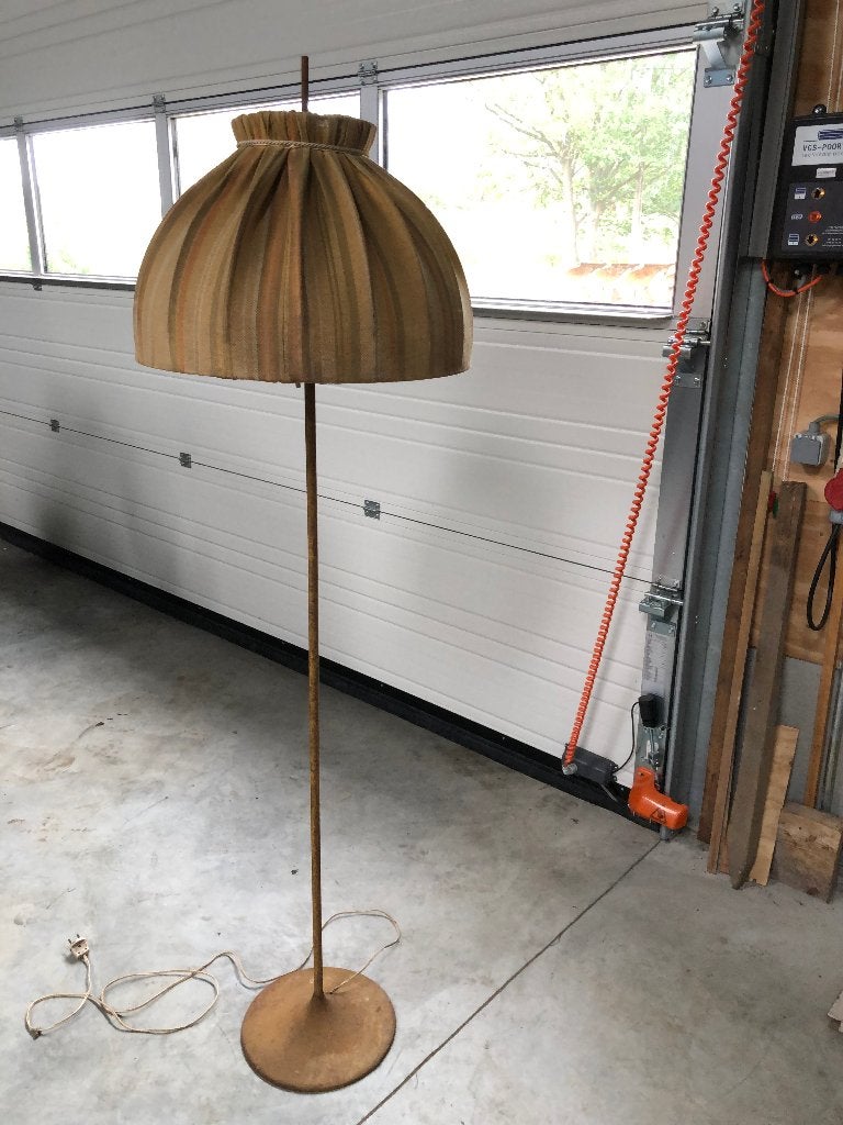 staande lamp, Ophalen, Gebruikt, Metaal, Vintage