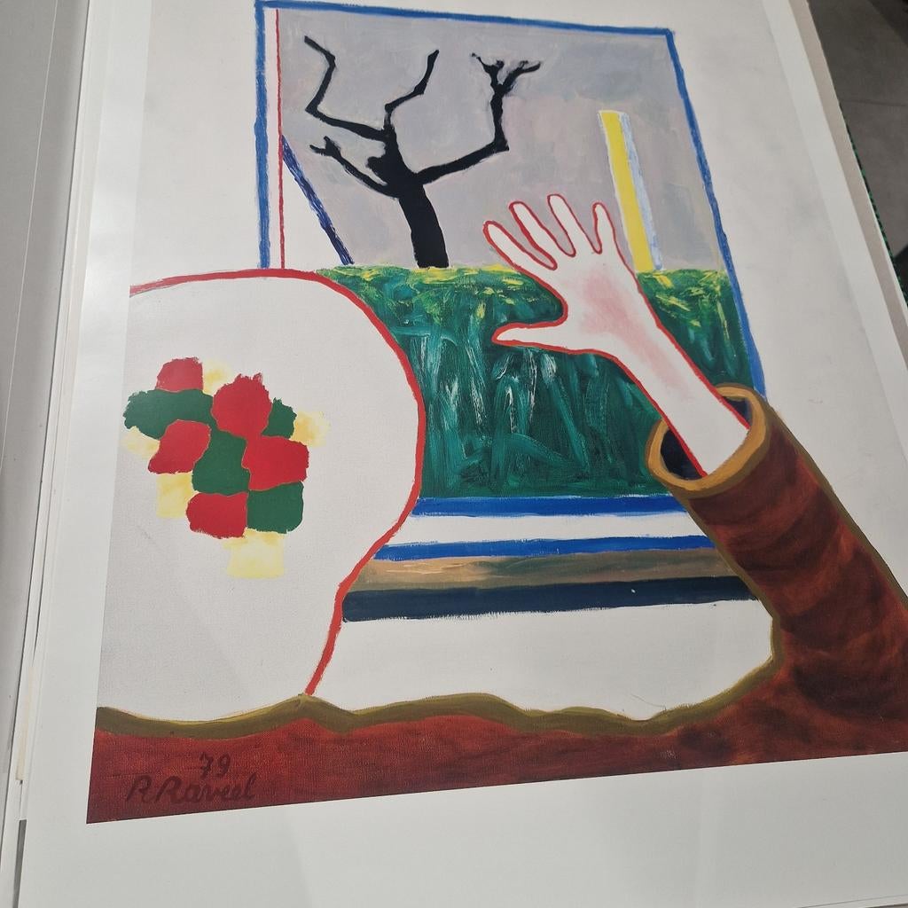Roger Raveel ,  een gebaar , een schilderij 1979, Ophalen of Verzenden