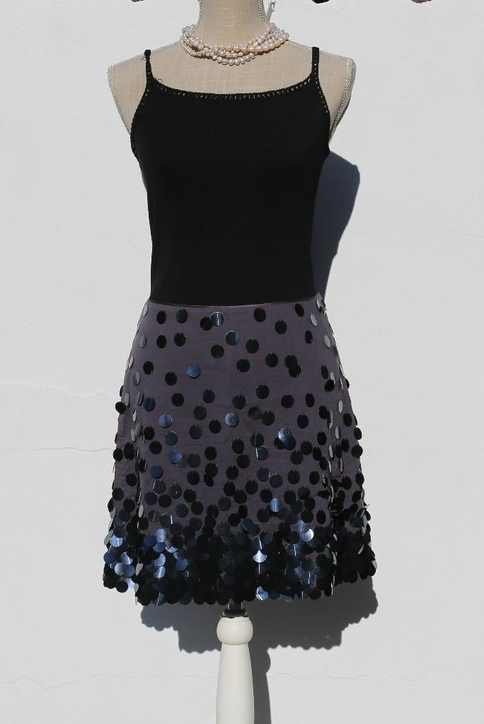 Jolie jupe grise à sequins Taille 40 French Connection, Taille 38/40 (M), Enlèvement ou Envoi, Comme neuf, French Connection