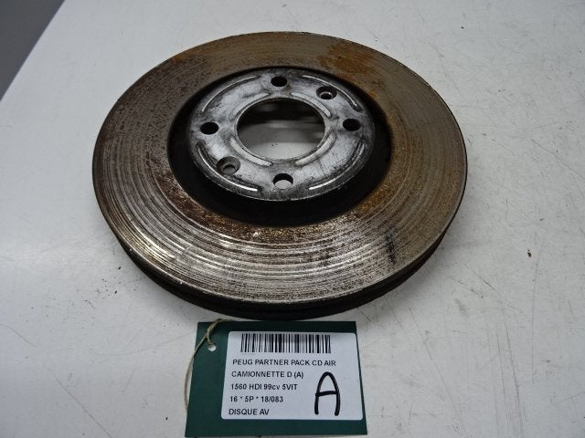 FREIN DISQUE AVANT Peugeot Partner (GC / GF / GG / GJ / GK), Utilisé, Peugeot
