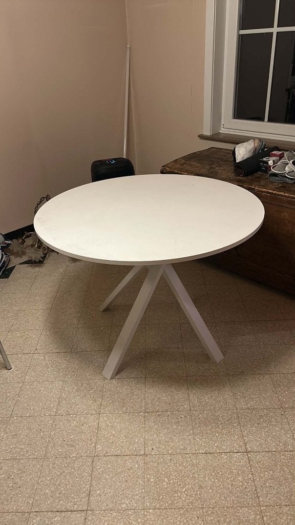 MARIEDAMM Tafel (wit), Ophalen, Kunststof, 50 tot 100 cm, 100 tot 150 cm