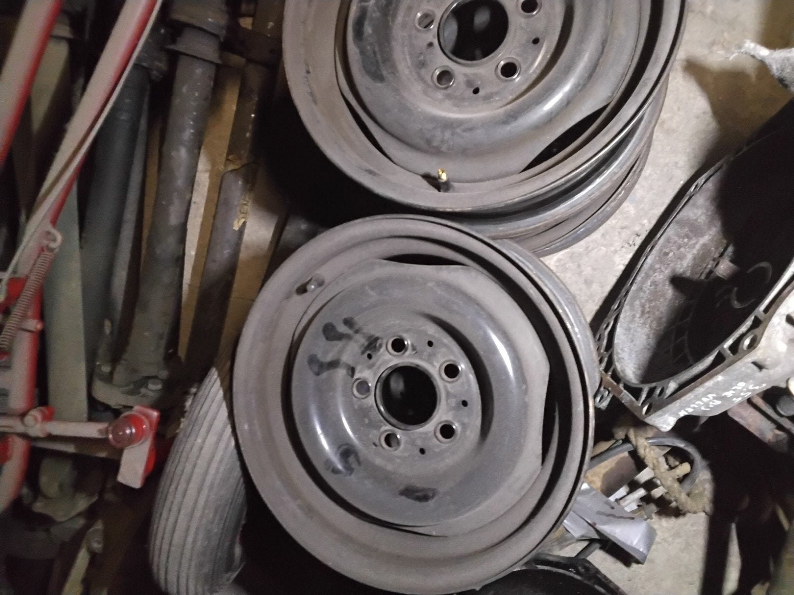 Stalen, 14 duims velgen voor Mercedes W123. In goede staat., Ophalen
