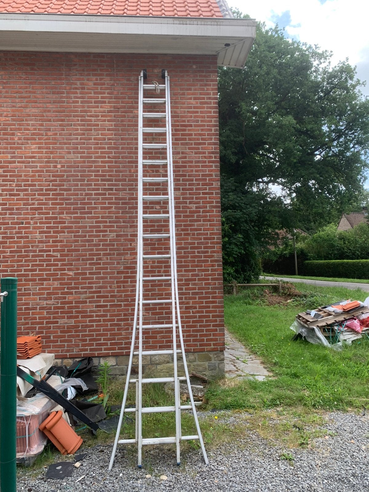 Ladder, Doe-het-zelf en Bouw, Ladders en Trappen, Ophalen, Gebruikt, Ladder, Opvouwbaar of Inschuifbaar