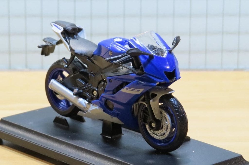 Yamaha YZF-R6 1:18 blue Welly, Ophalen of Verzenden, Nieuw, Motor, Welly