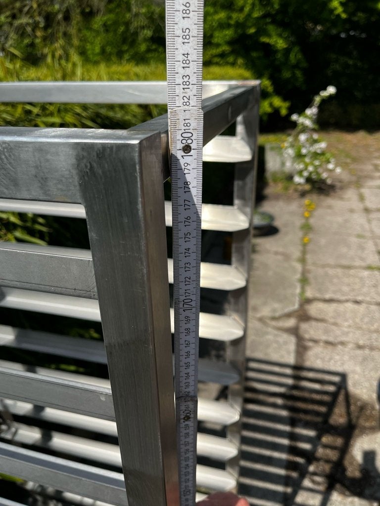 Regaalkar inox gelast , zeer stevig, Ophalen