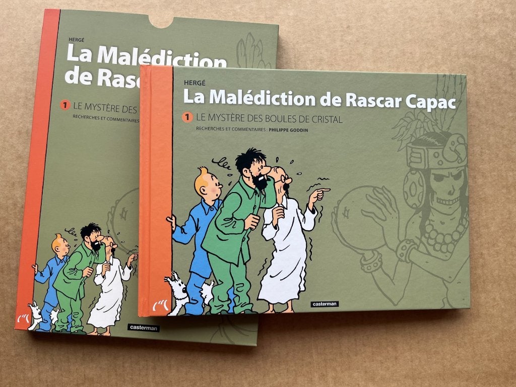 Tintin- La Malédiction de Rascar Capac T1-Goddin/Hergé- 2014, Livres, Envoi