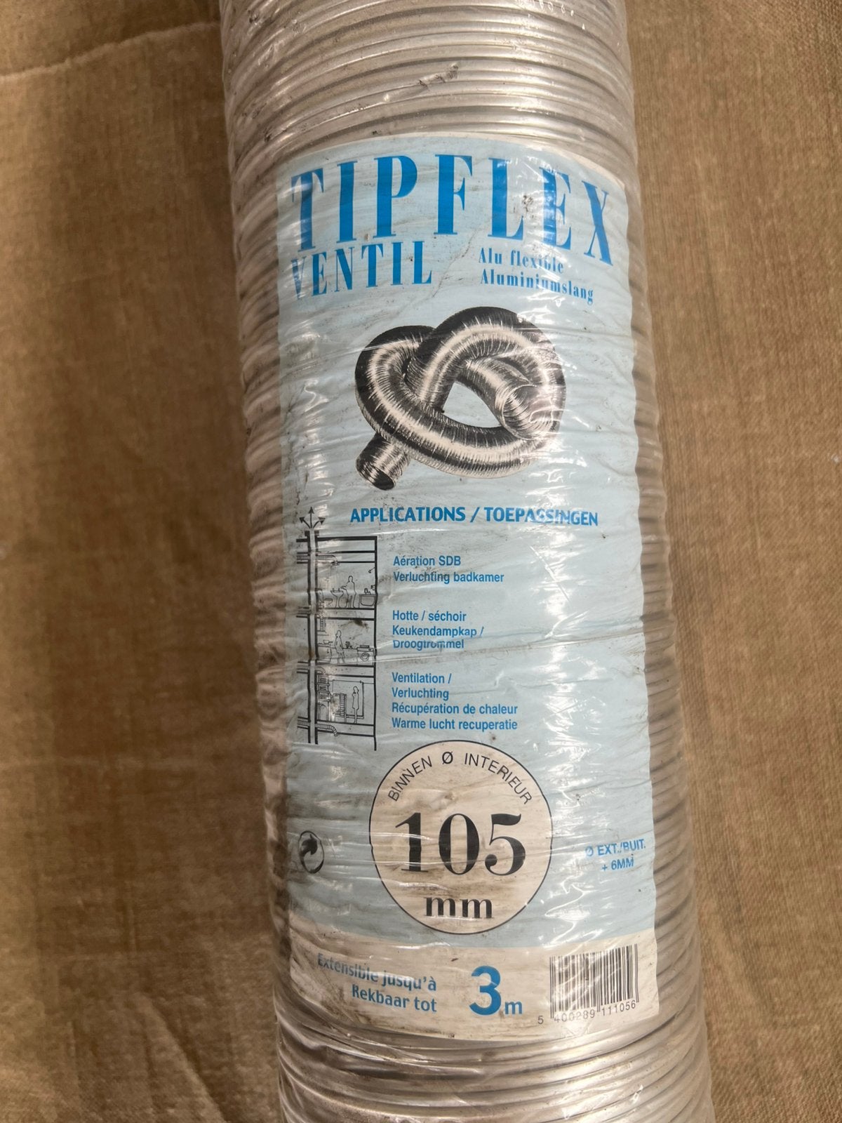 Flexibele alu slang, Doe-het-zelf en Bouw, Buizen en Afvoer, Ophalen, Overige materialen, Bochten, 2 tot 4 meter