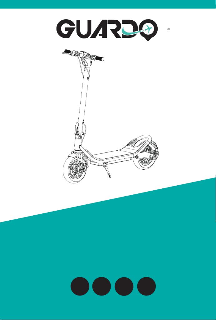 ELEKTRISCHE STEP GUARDO PURSUIT PRO, Enlèvement ou Envoi, Comme neuf, Step électrique (E-scooter), GUARDO