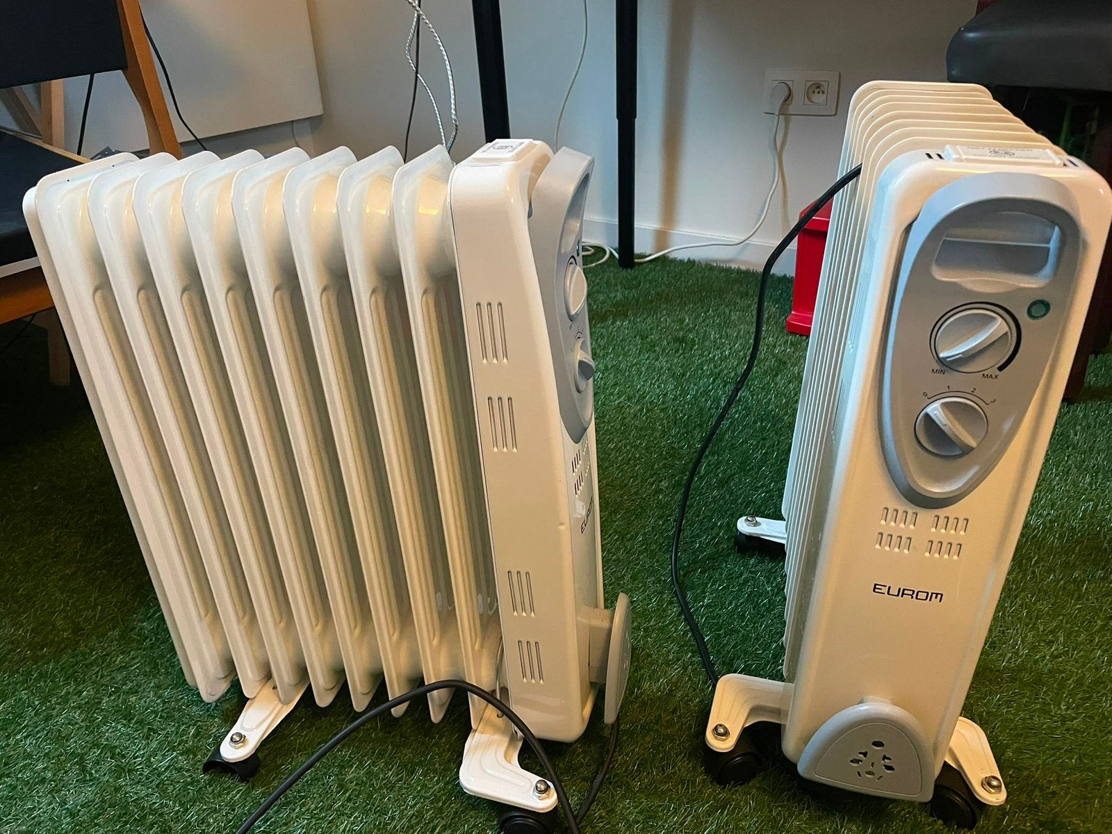 2 keer Eurom olieradiator, 2000W, Ophalen, Zo goed als nieuw