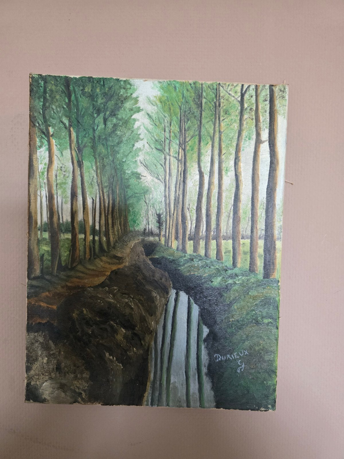 Tableau ancien Huile sur toile, Antiquités & Art, Enlèvement ou Envoi
