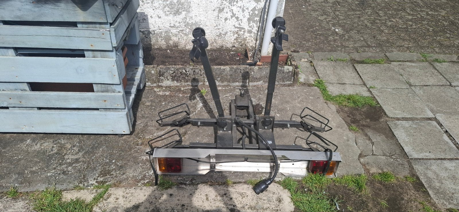 Fietsendrager voor 2 fietsen weinig gebruikt, Auto diversen, Fietsendragers, Ophalen, 2 fietsen, Zo goed als nieuw, Trekhaakdrager