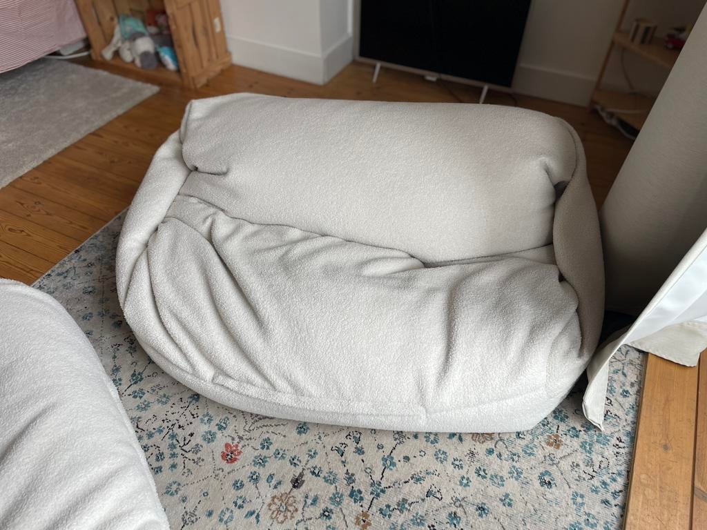 Twee zetel - zitzakken, Ophalen, Zo goed als nieuw