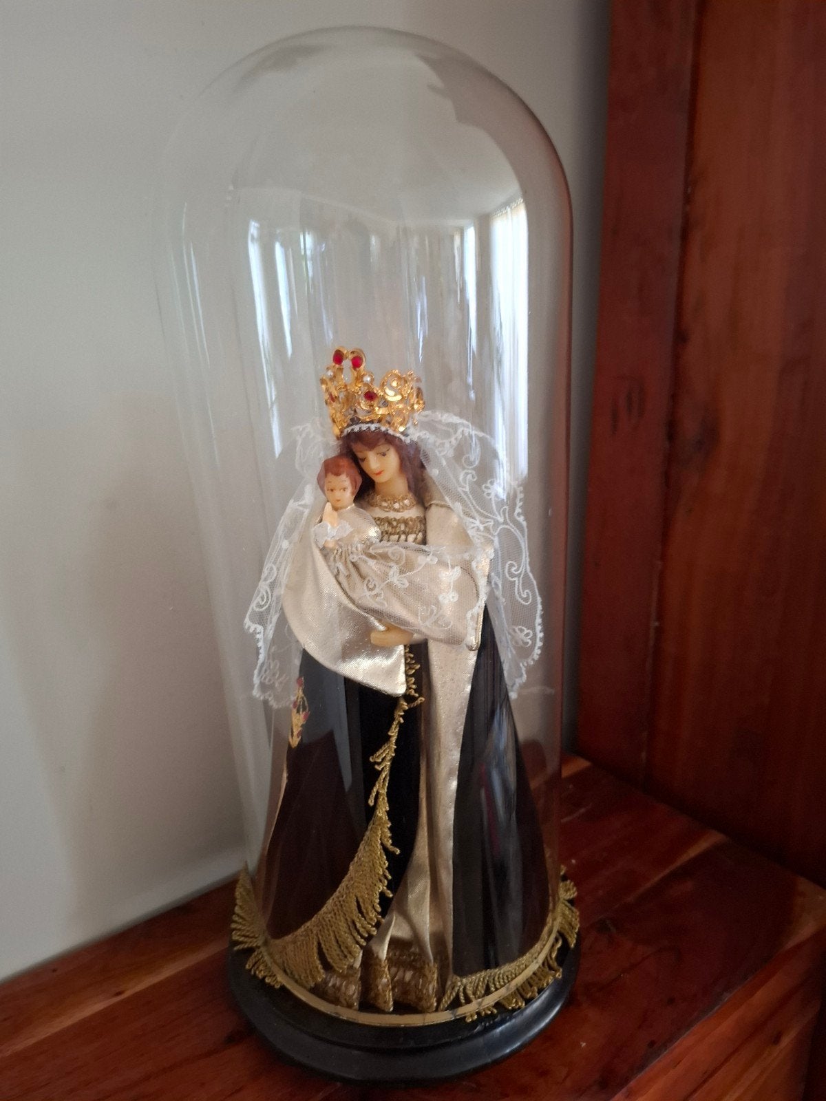 Vintage Heilige Madonna met kind, Antiek en Kunst, Ophalen