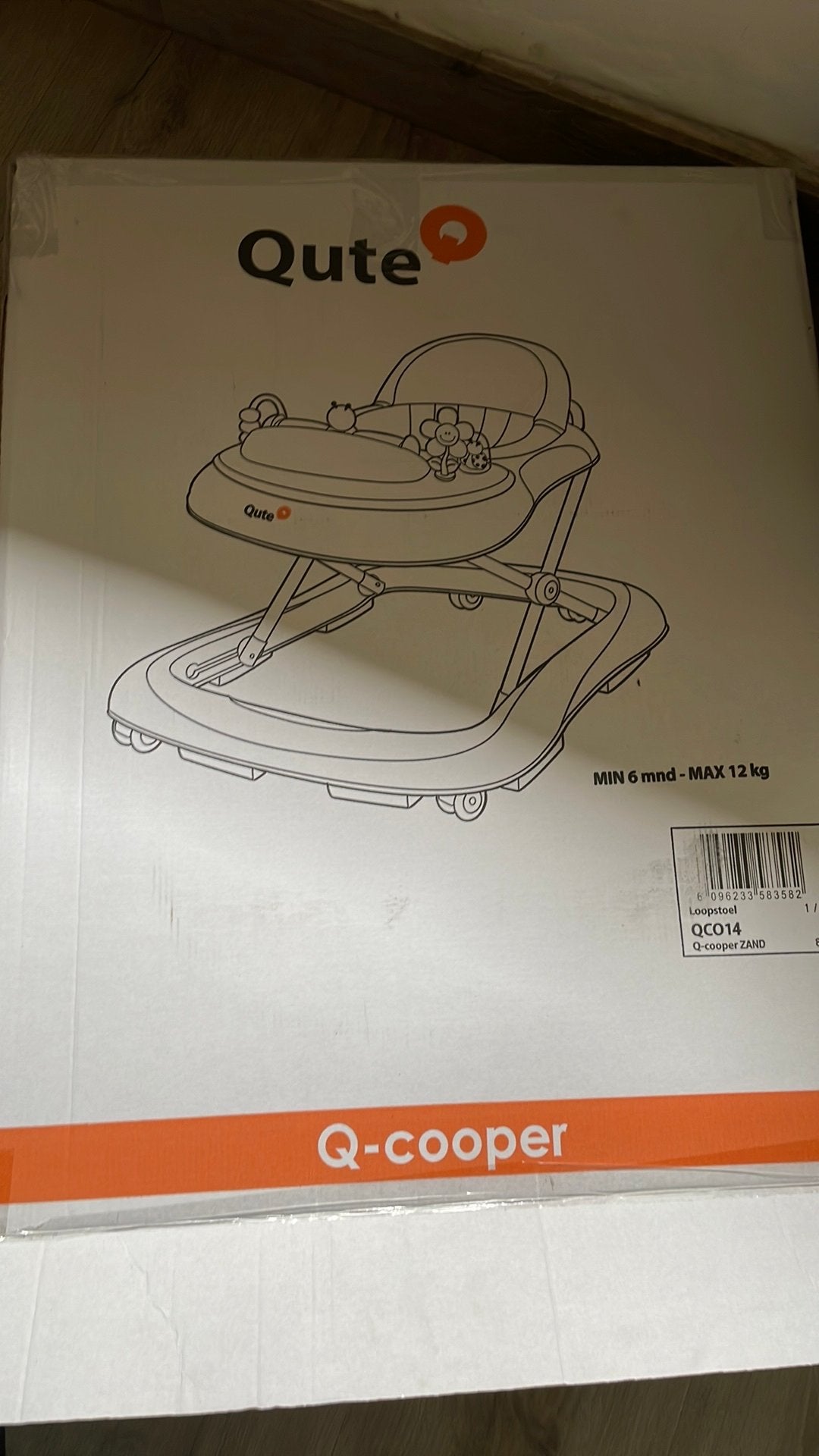 Qute Q-cooper loopstoel, Kinderen en Baby's, Ophalen, Zo goed als nieuw