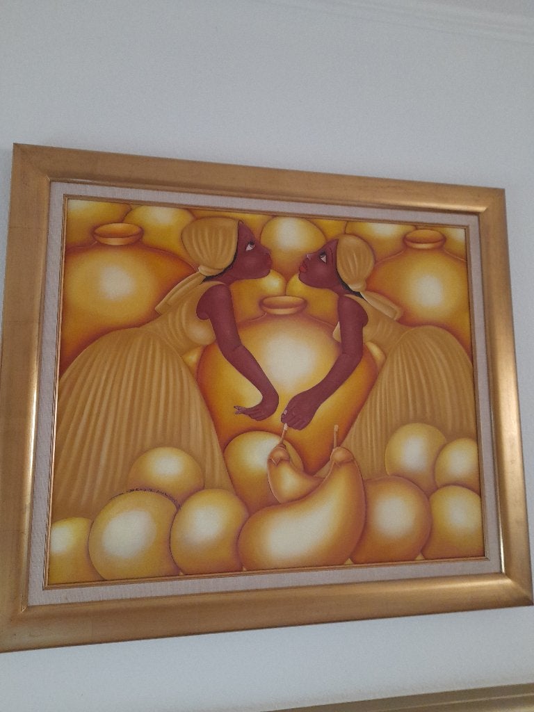 Schilderij van Rey Paulino, Antiek en Kunst, Overige herkomsten, Ophalen, Schilderij