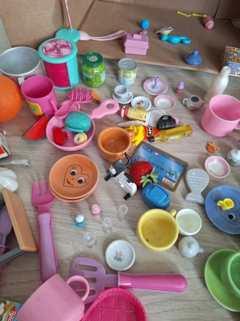 Speelgoed voor keukentje, Ophalen