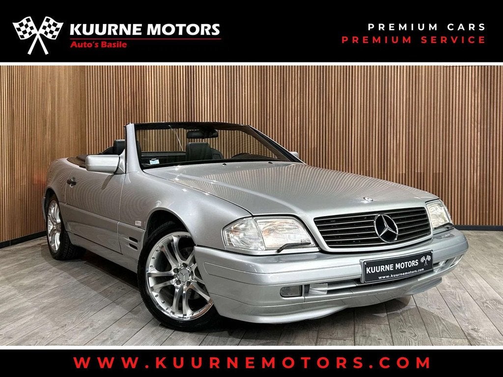 Mercedes-Benz SL-Klasse 320 Alu18"/Leder/Cruise/VerwZet *Bij, Auto's, Automaat, 4 zetels, Zwart, Cabriolet