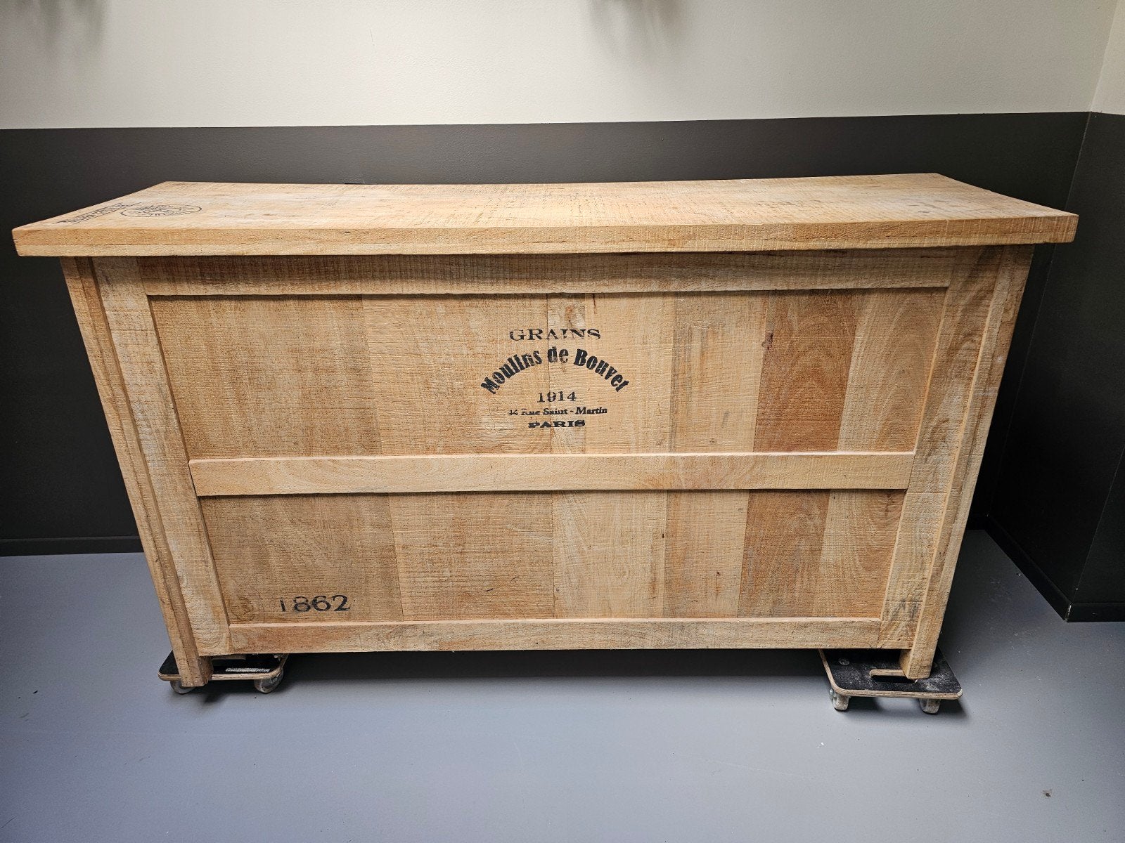 Magnifique bar / comptoir en chêne massif – 180 cm, Chêne