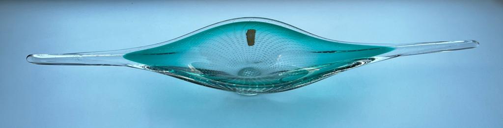 Vintage glas milieu de table Boussu, Antiquités & Art, Enlèvement ou Envoi