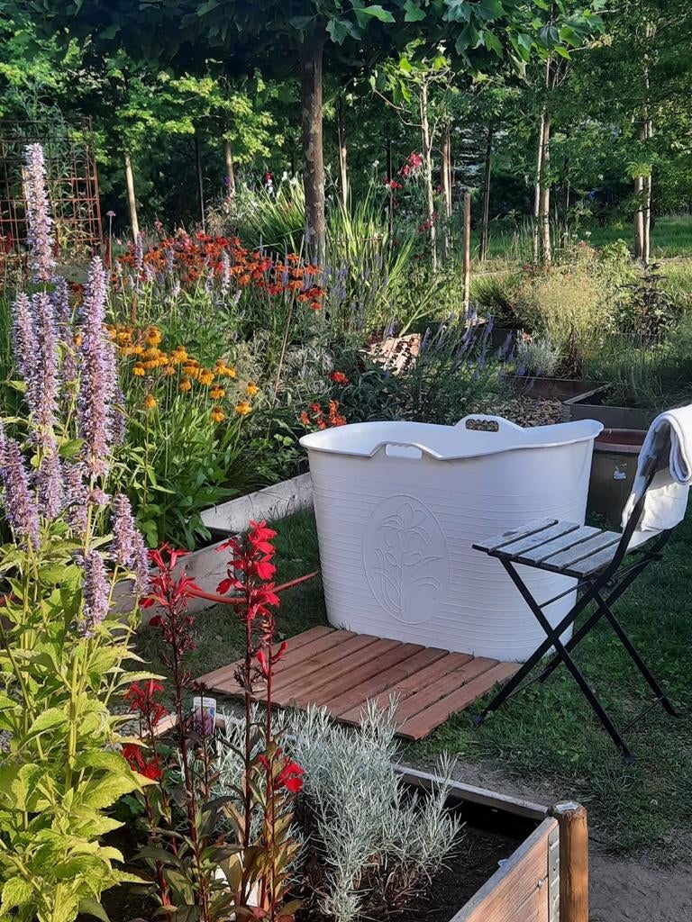 Buitenbad douchebad, Jardin & Terrasse, Stockage & Armoires de jardin, Enlèvement, Utilisé, Synthétique, Autres types