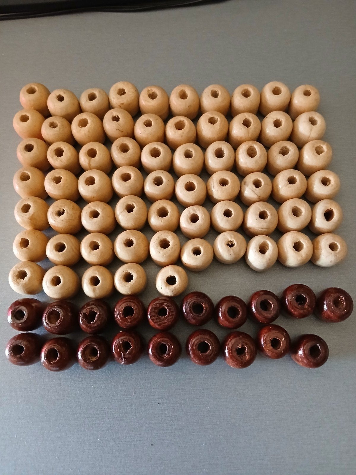 lot de 74 perles en bois pour confectionner collier, Hobby en Vrije tijd, Ophalen of Verzenden, Nieuw, Kraal