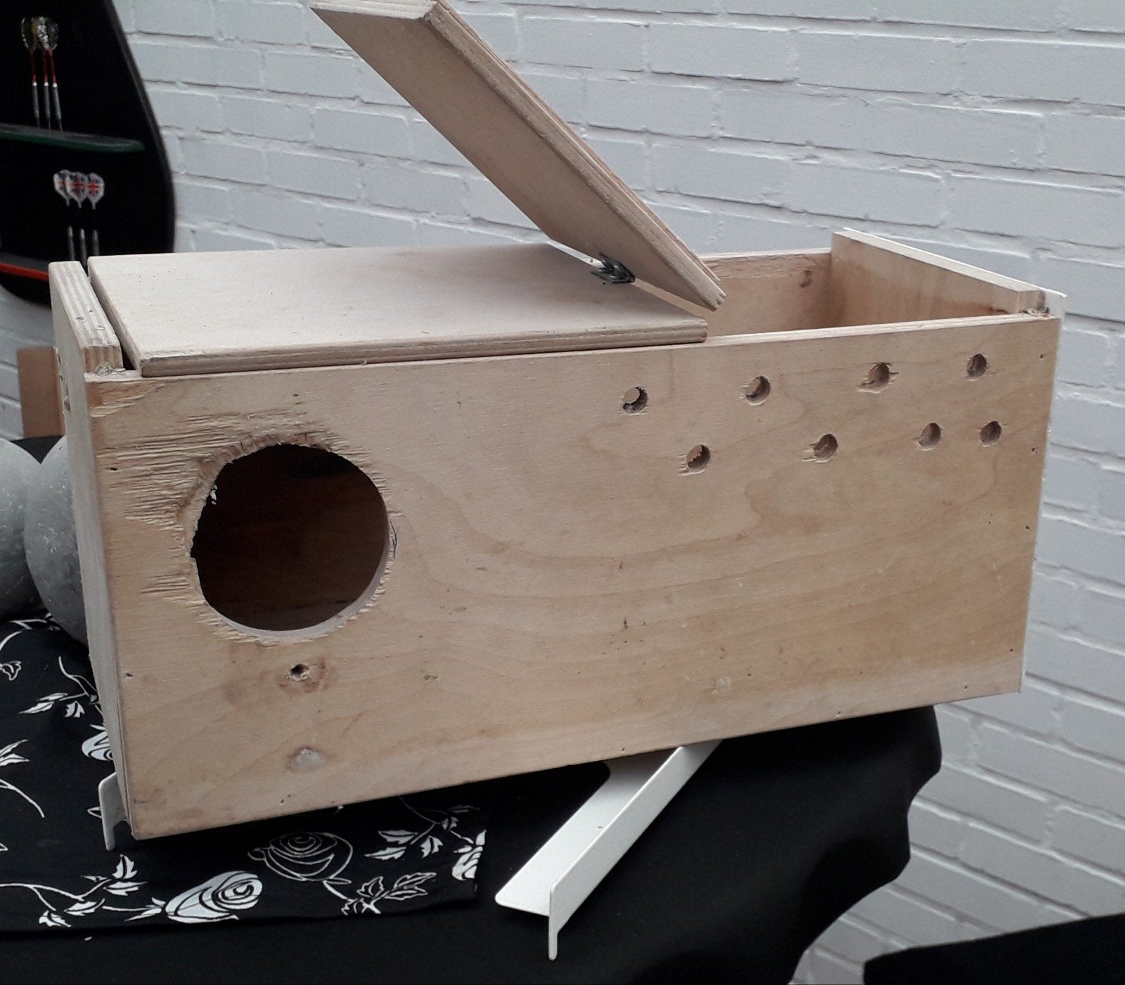 1 nestkast parkieten heesakkerskooi, Ophalen, Gebruikt, Kooi-accessoires