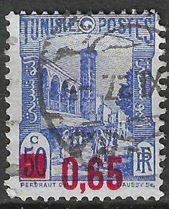 Tunisie 1934/1938 - Yvert 181 - Mosquée Halfaouine (ST), Envoi, Affranchi