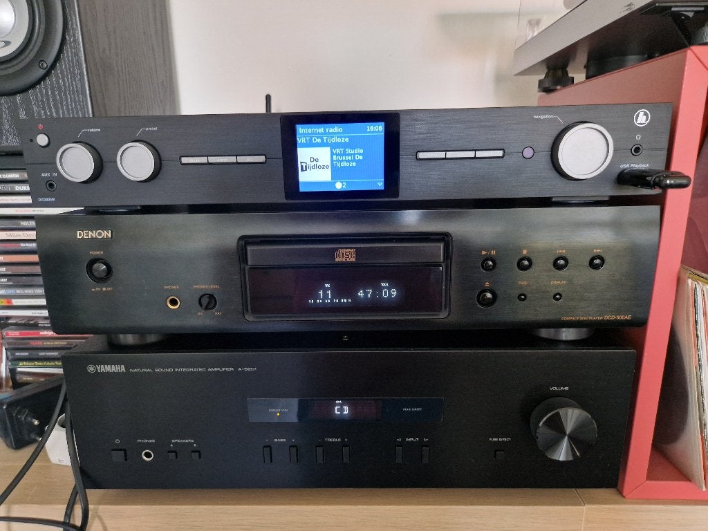 Recente Yamaha + Denon CD Stereo met streamer en speakers, Overige merken, Losse componenten, Tuner of Radio, Ophalen of Verzenden