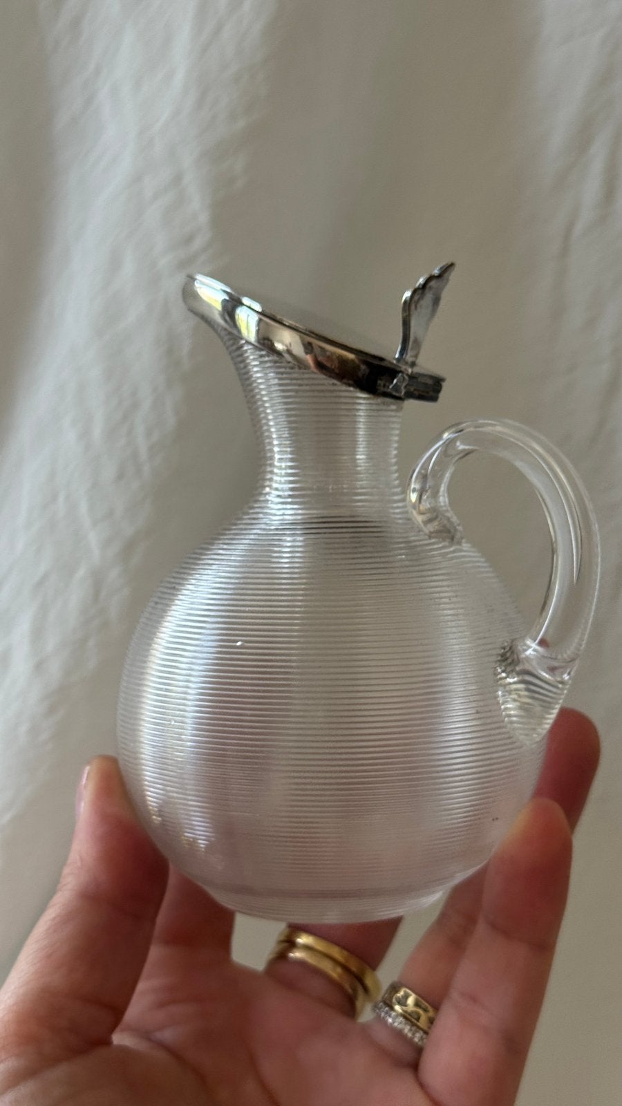 Incroyable 1900’s pichet a sirop en crystal, Enlèvement ou Envoi