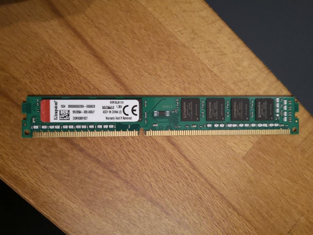 Kingston 4Go DDR3L PC12800 1600MHz, Computers en Software, RAM geheugen, DDR3, Ophalen of Verzenden, Zo goed als nieuw, 4 GB