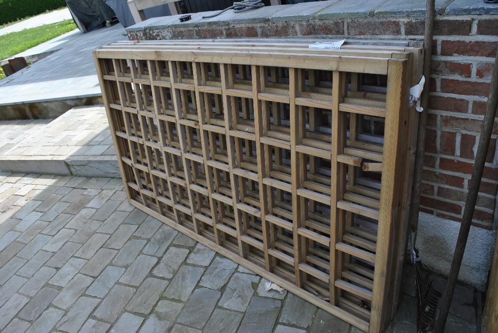 tuinscherm klimrek klimplanten, Tuin en Terras, Schuttingen, Zo goed als nieuw, Hout, 1 tot 2 meter, Minder dan 3 meter, Ophalen