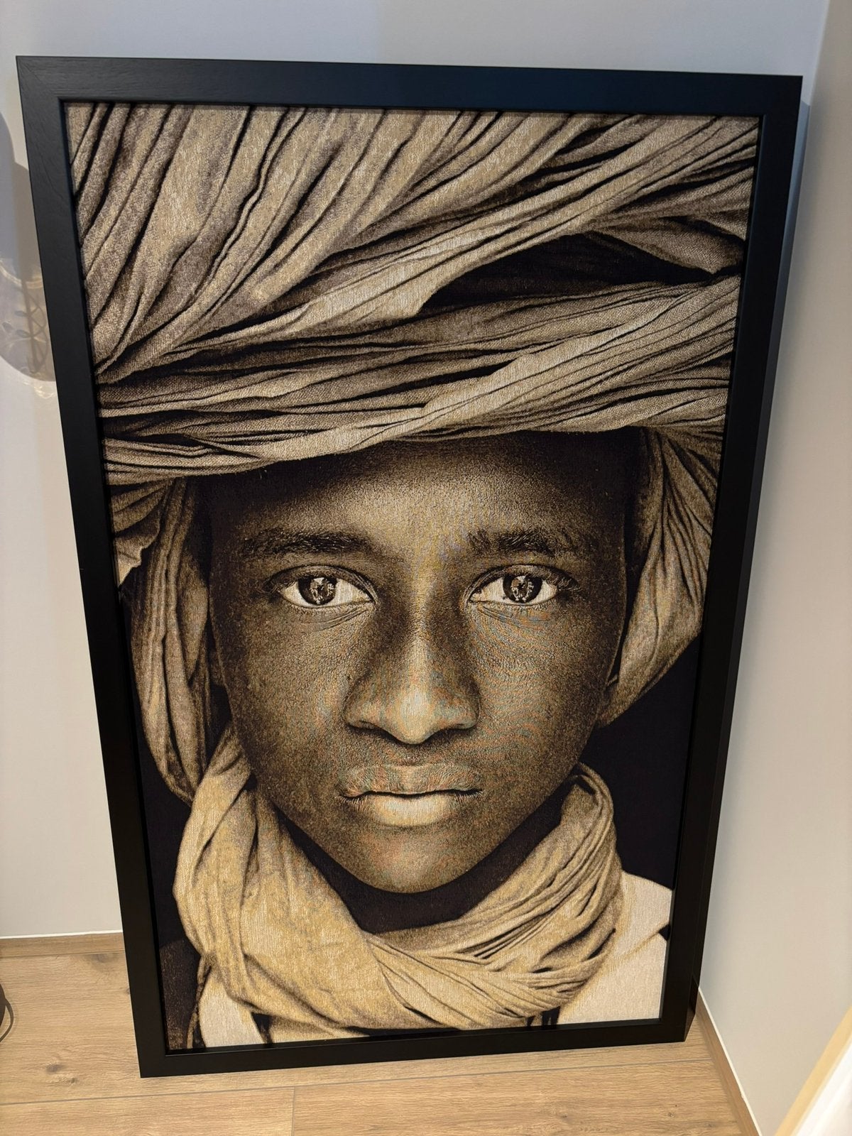 Gobelin “Tuareg Boy Mali” (met lijst), Enlèvement