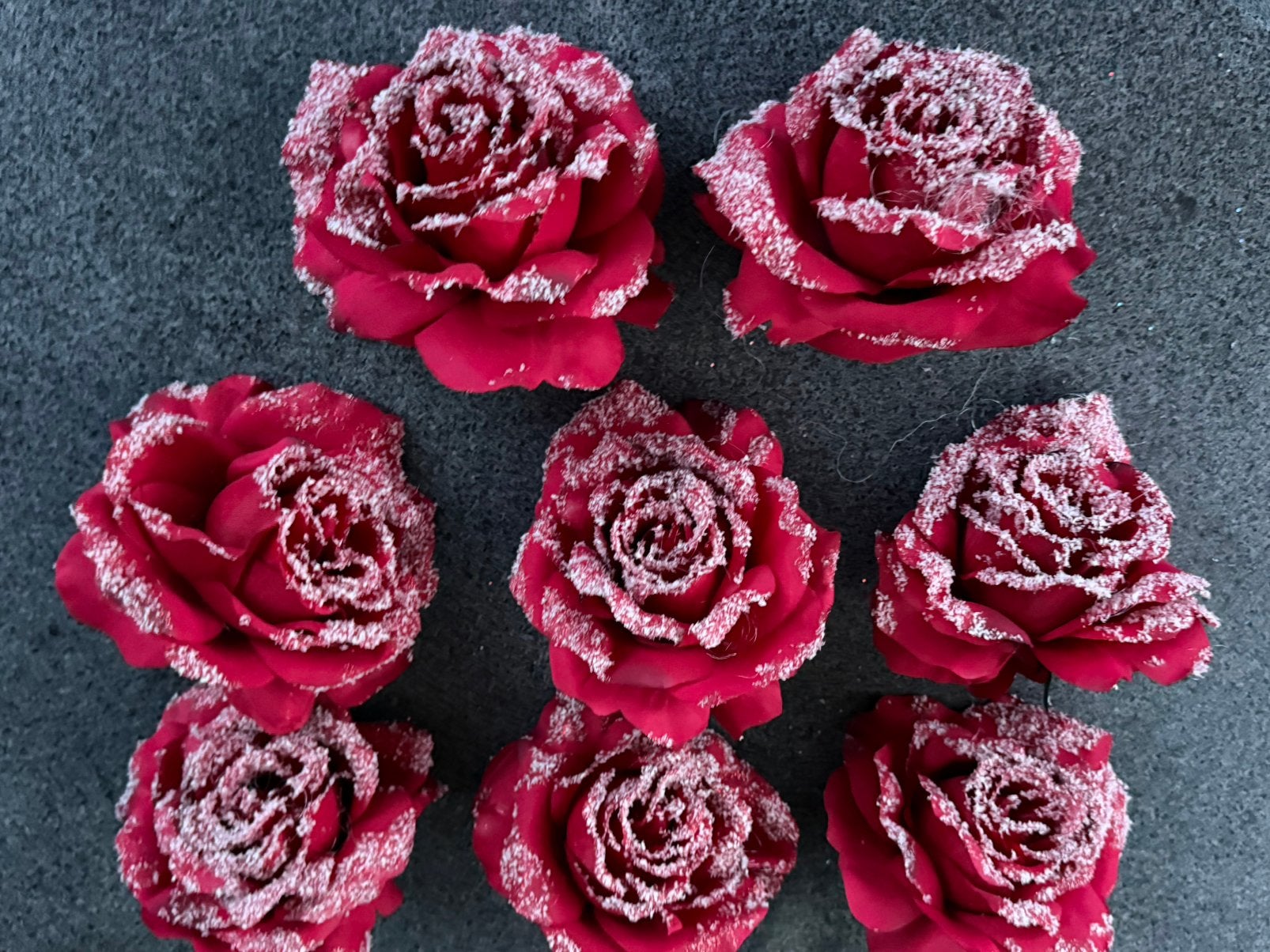 8 st nieuwe rode glitter rozen !, Ophalen of Verzenden, Nieuw