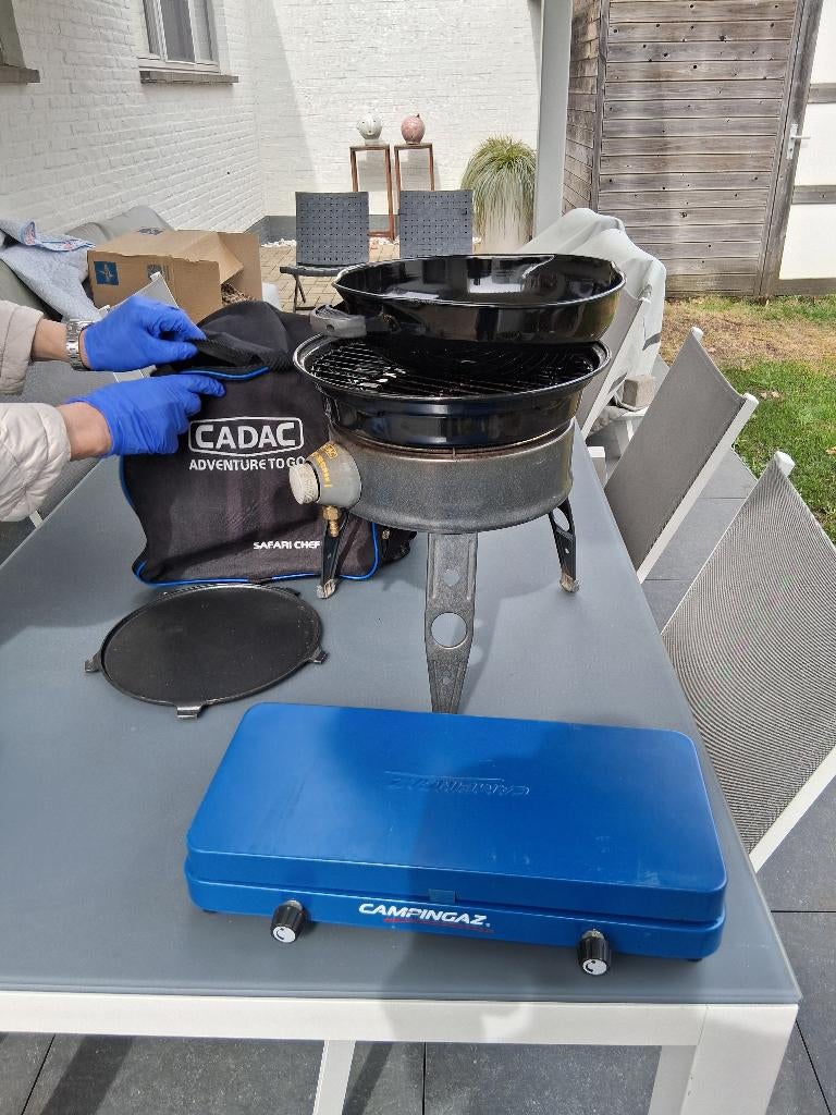 Cadac  gasbbq, Ophalen, Gebruikt