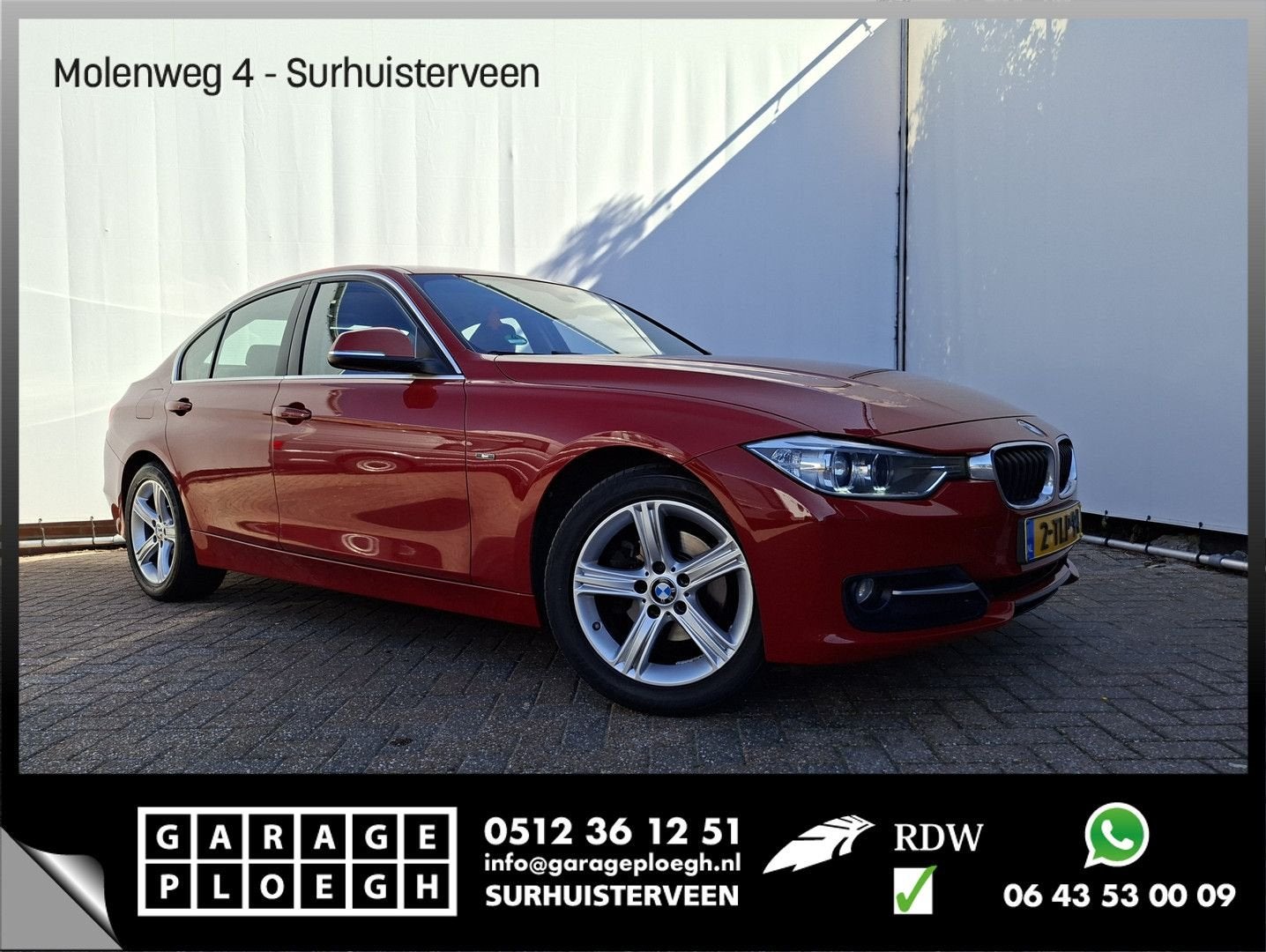 BMW 316 3-serie 316i High Executive, Autos, Rouge, Achat, Entreprise, Berline