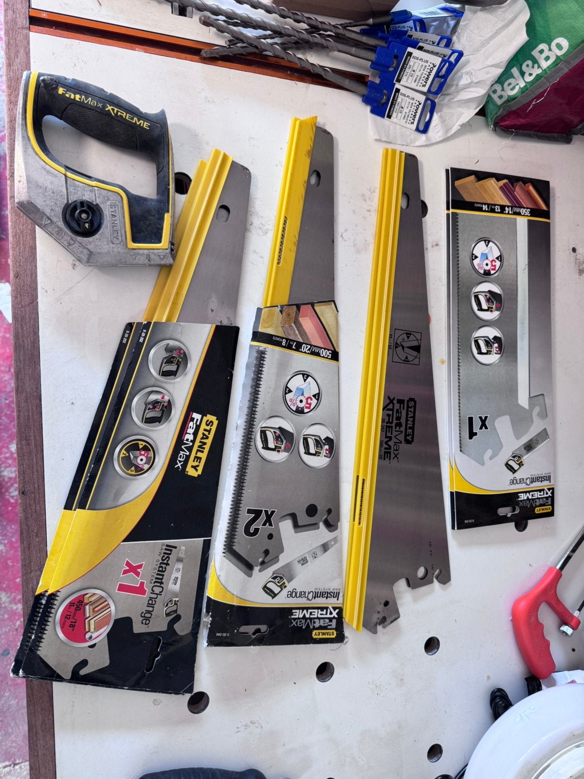 stanley fatmax instant change  handzaag rugzaag 8 zaagbladen, Ophalen of Verzenden, Zo goed als nieuw, Stanley