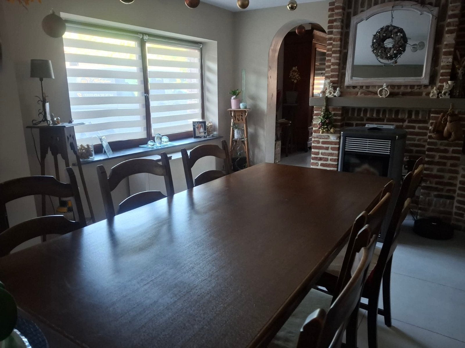 Table et 6 chaises, Enlèvement, Chêne