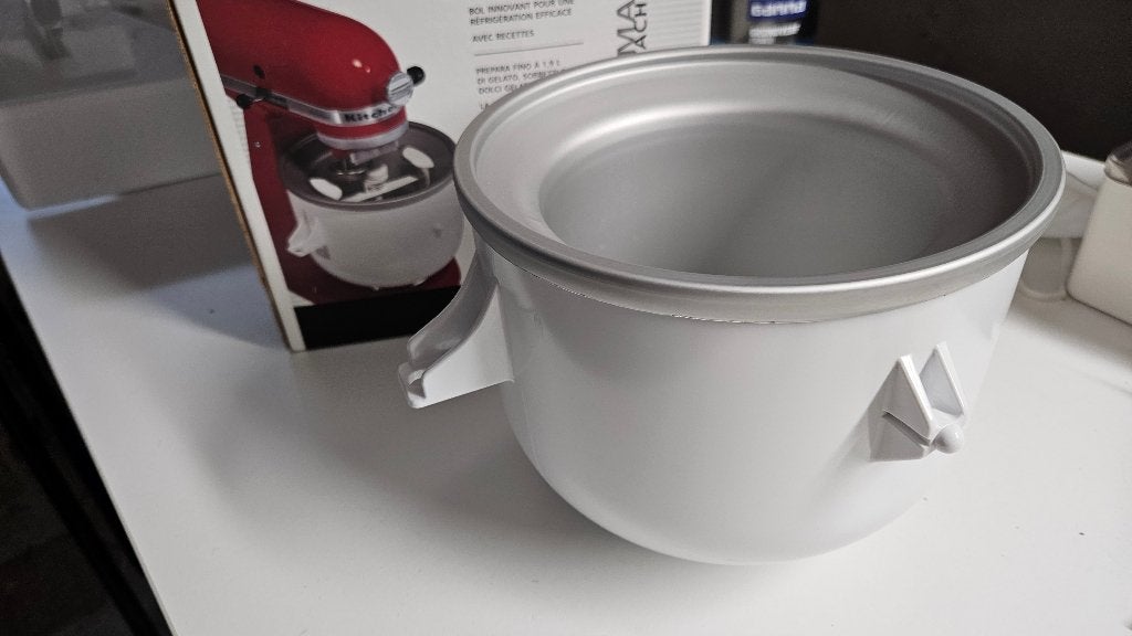 KitchenAid ijsmaker opzetstuk (5KICA0WH), Ophalen, Zo goed als nieuw, Koelelement