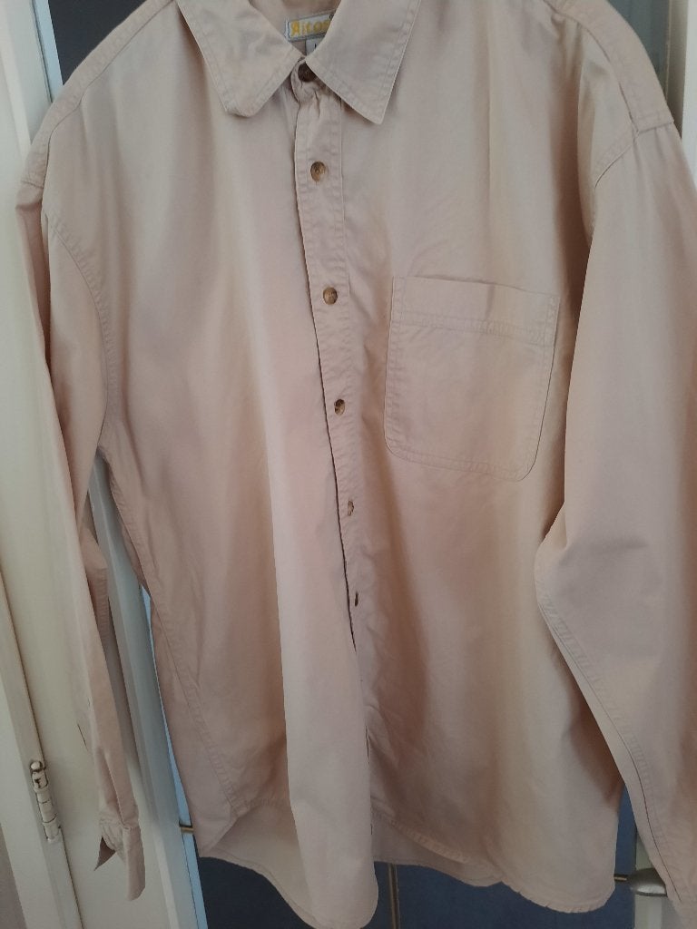 Kaki heren hemd met lange mouw, Kleding | Heren, Overhemden, Aitos, Overige kleuren, Ophalen of Verzenden, Zo goed als nieuw